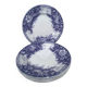 Dessert plates Sarreguemines model Jardinière 19th century