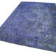 Hand-knotted bohemian turkish 1970s 180 cm x 274 cm purple rug
