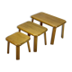 Modernist oak nesting tables, 1960s