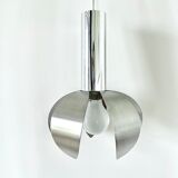 Brushed steel flower suspension