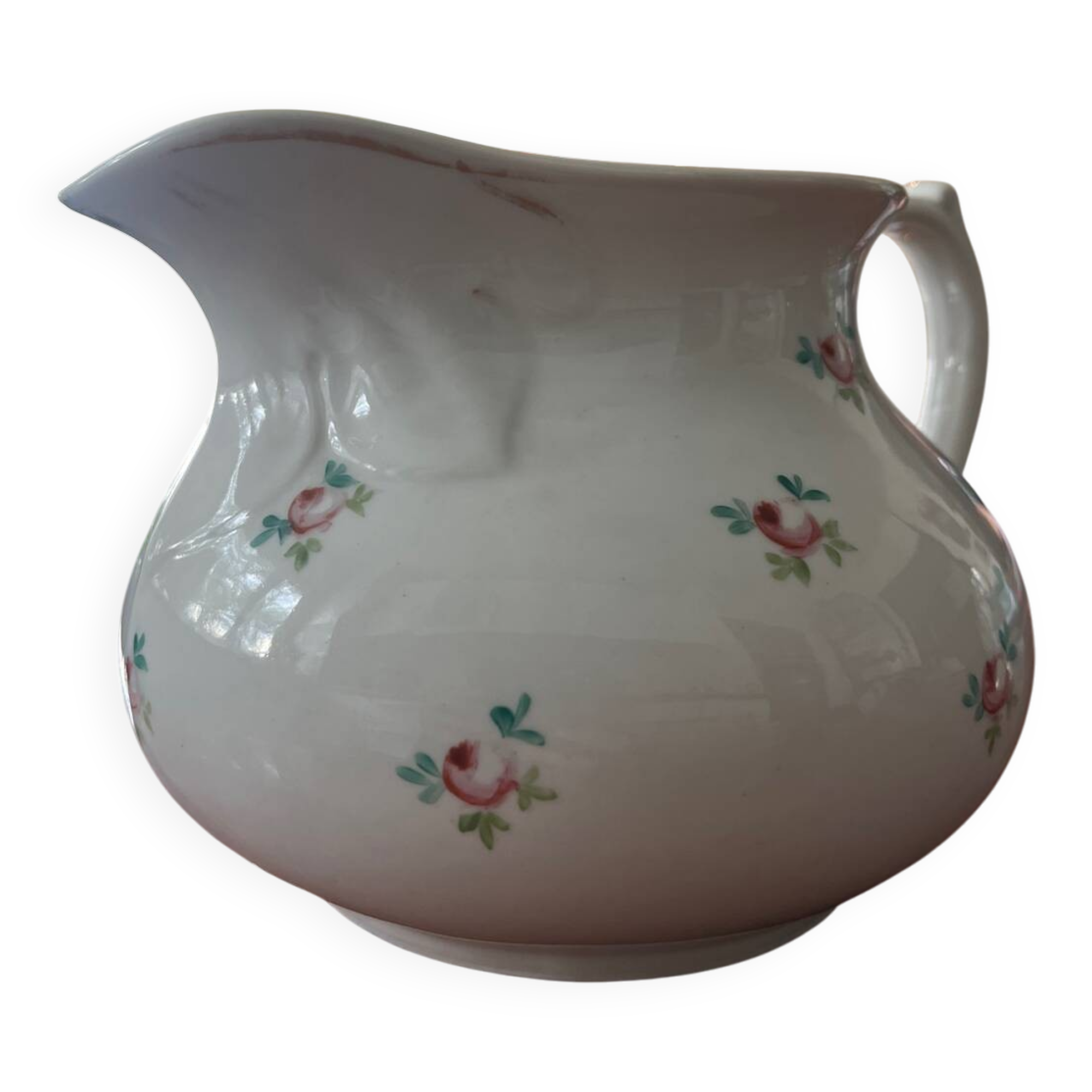 Porcelain milk jug old paris late 19th century.