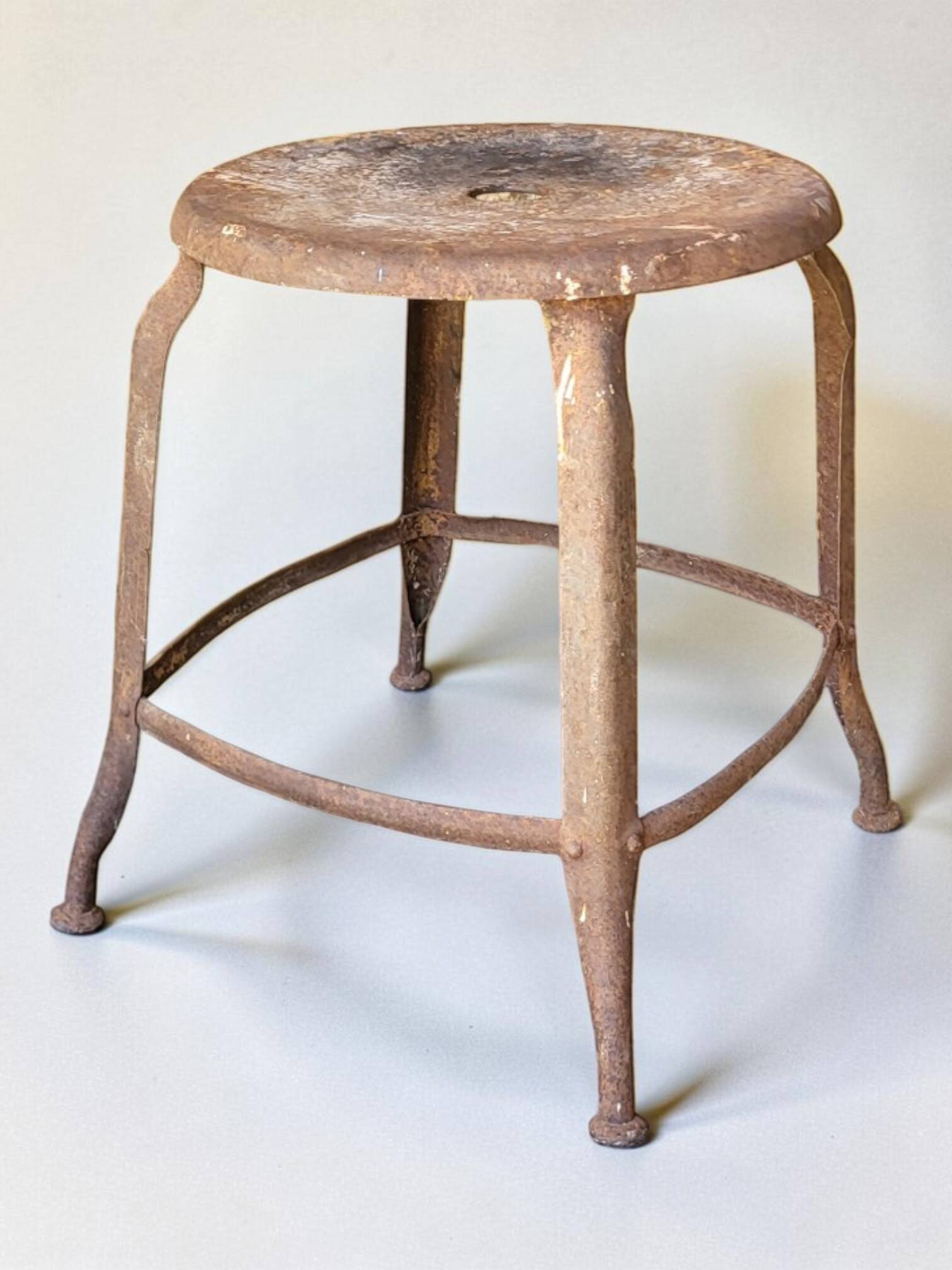 Industrial metal stool