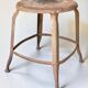 Industrial metal stool