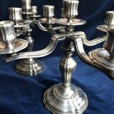 Pair of Saint Médard 5-light candlesticks