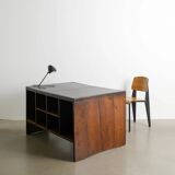 Vintage French Mid Century Jean Prouvé Metropole Standard Chair, 1950s