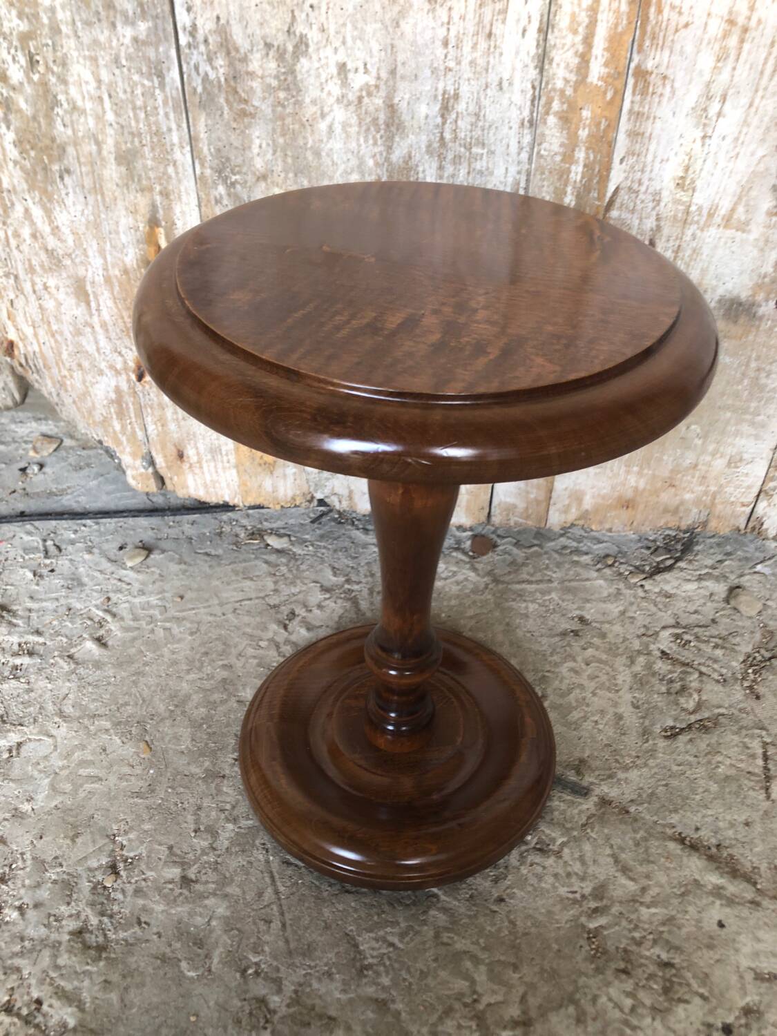 Sellette table appoint bois tourné vintage #a576
