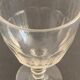 4 verres anciens à pied avec pans coupés