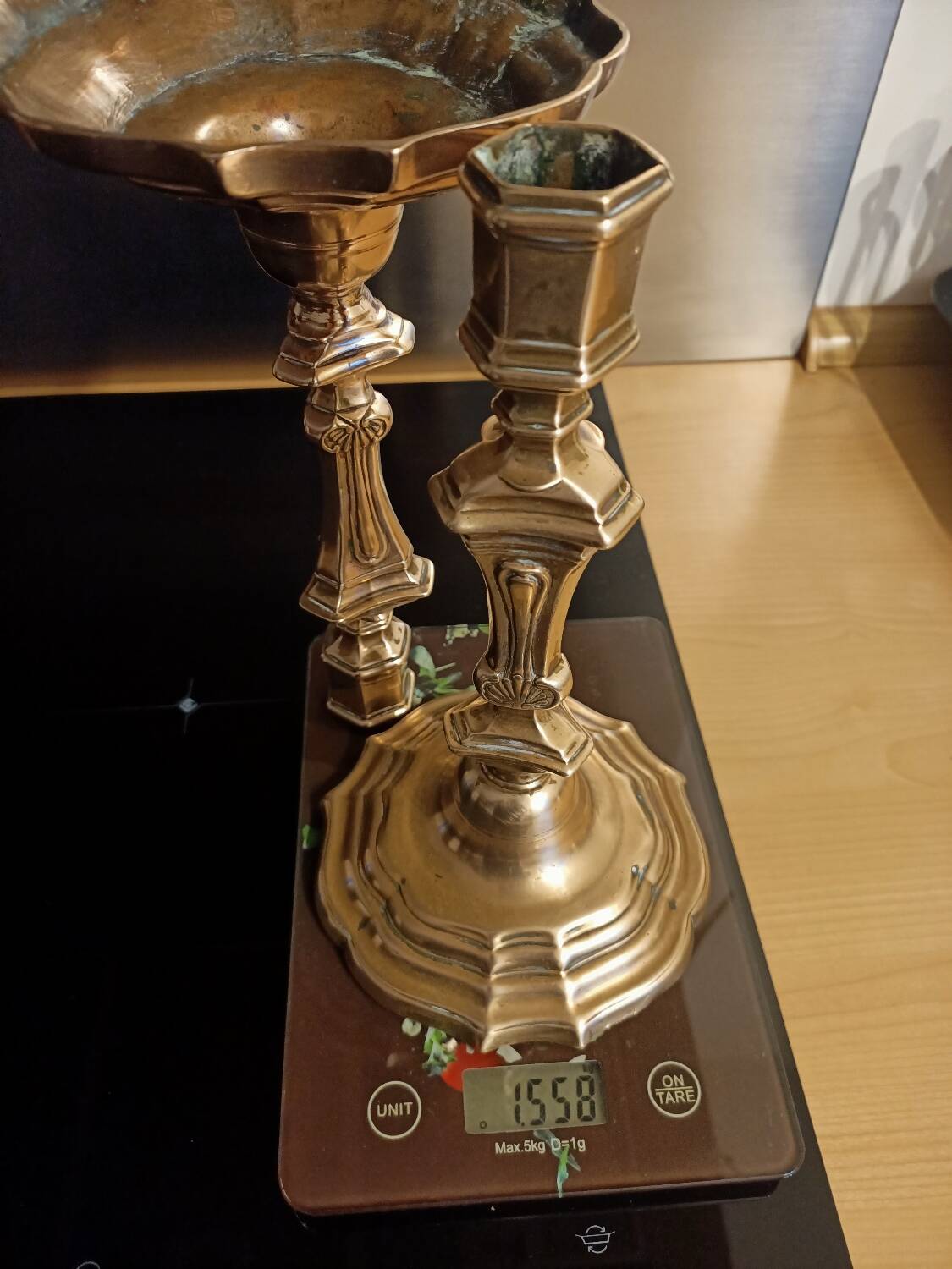 Regency candle holders in gilded bronze