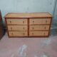 Wicker chest of drawers and vintage rattan
