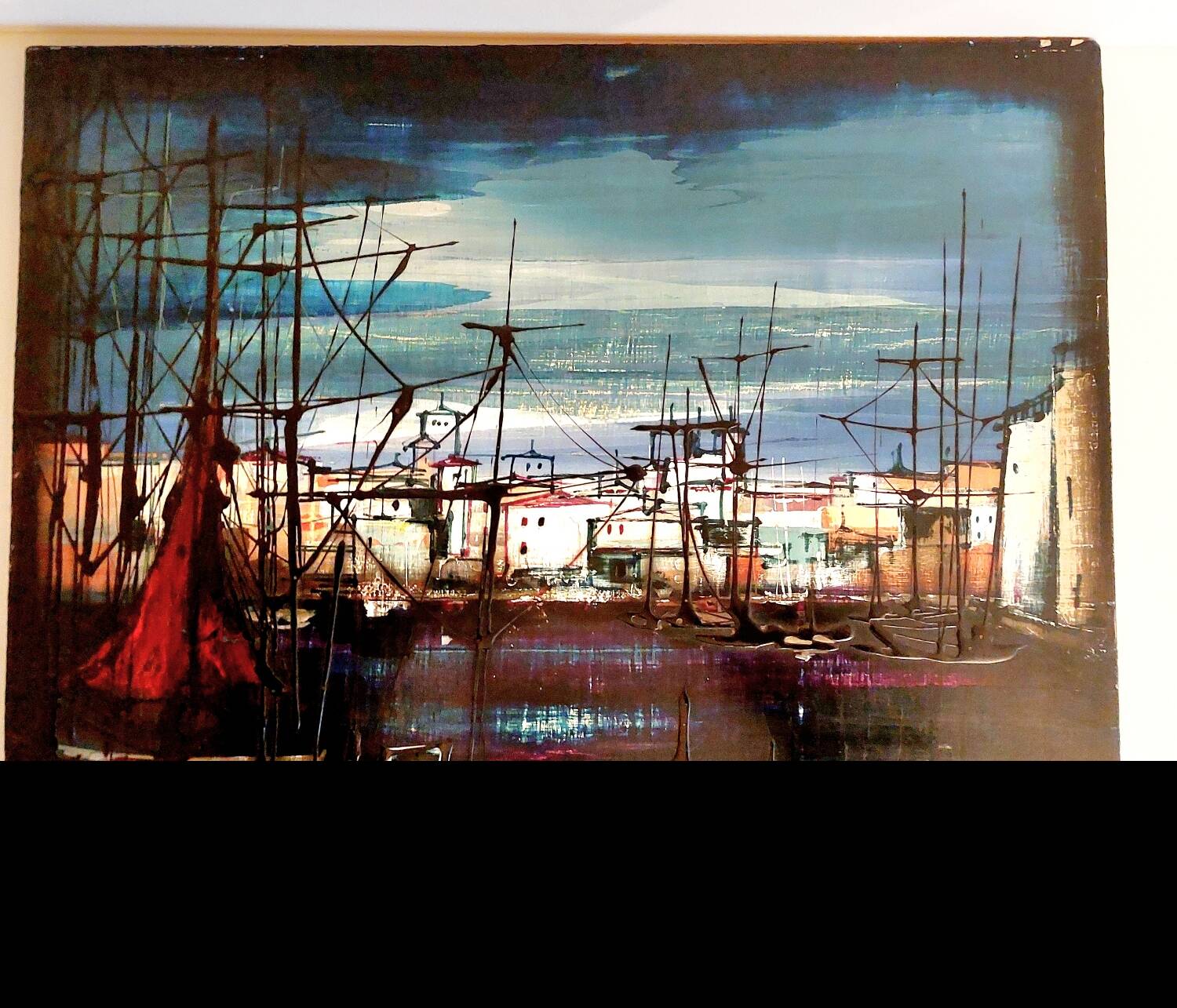 Oil painting on wood