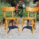 Paire de chaises bistrot années 60