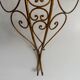 Mid-century floating wall console in wrought iron, 1950, Italy