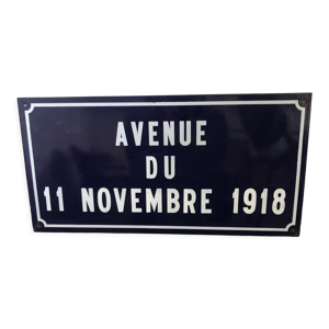 plaque de rue