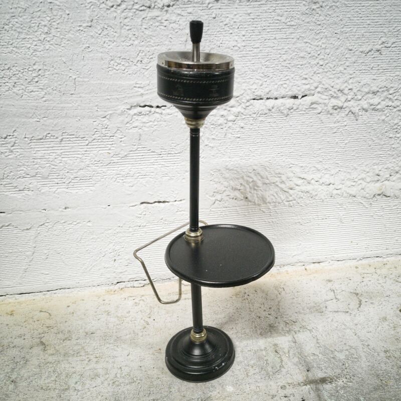 Standing ashtray with magazine holders