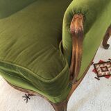 Velvet armchair