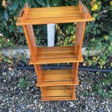 Brutalist pine shelf