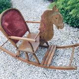 Child rocking horse wooden