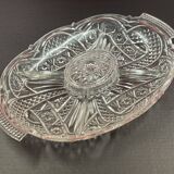 Serviteur, Coupe Centre De Table Verre Taillé - 36 x 24 cm