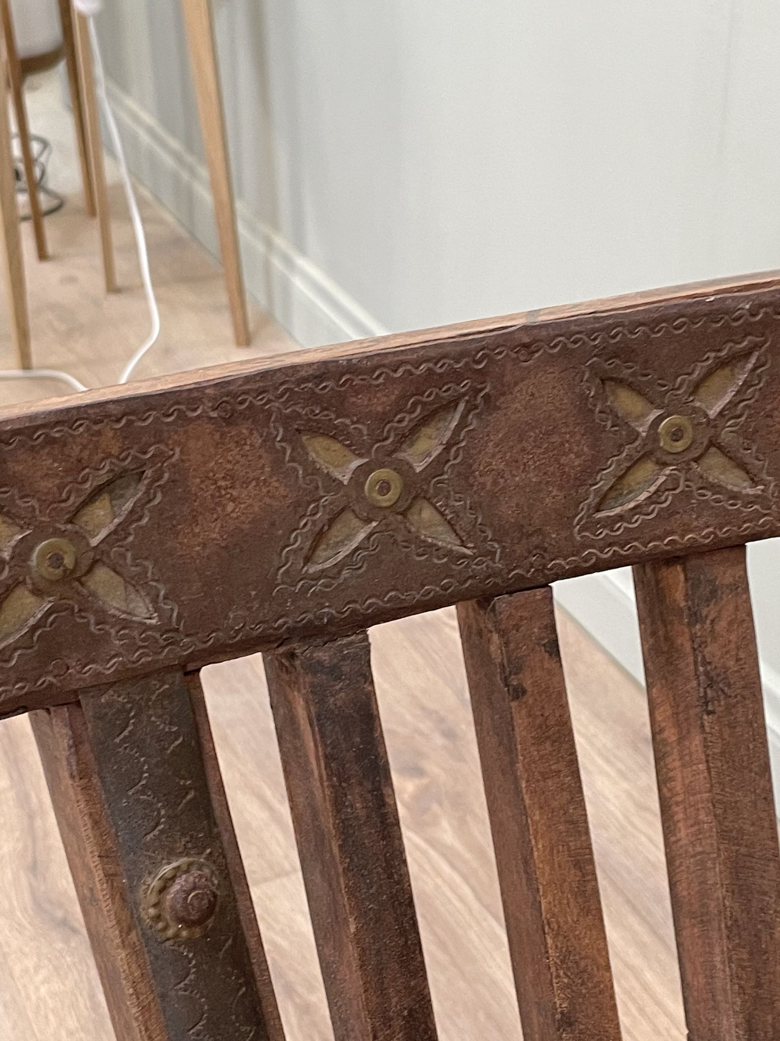 Pair of wooden chairs