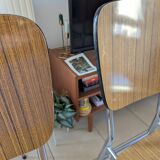 Brown Formica chairs