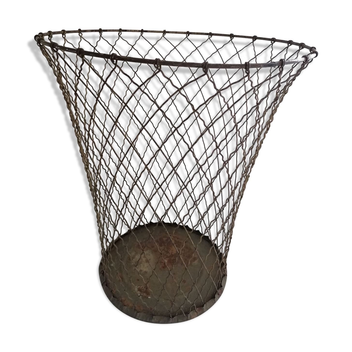 Brass wastepaper basket "Cricket"