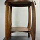 Dutch art deco Amsterdam school oak side table, 1930s