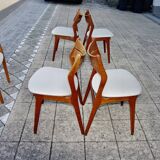 Set of 5 teak chairs by eric buch 1960