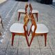 Set of 5 teak chairs by eric buch 1960