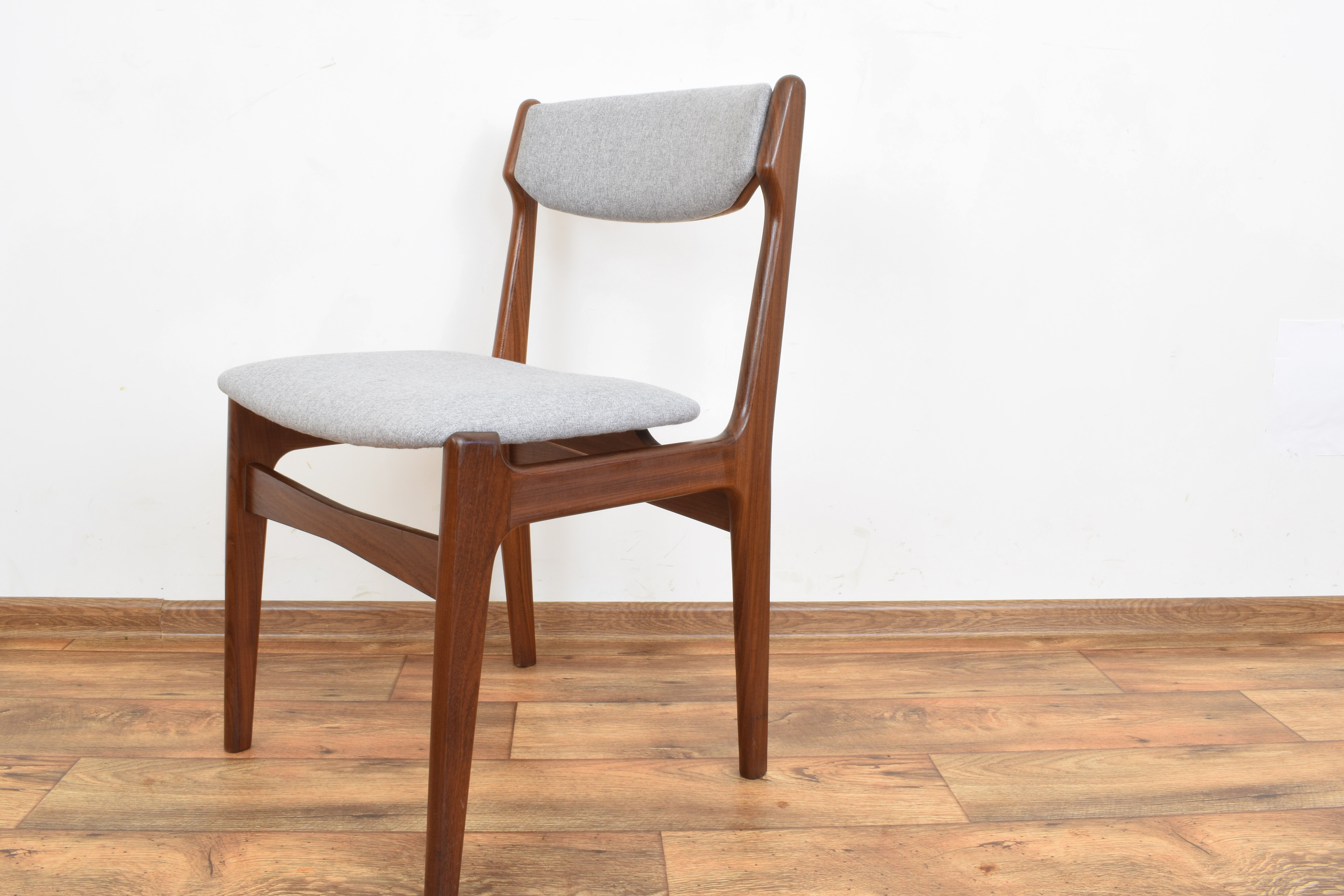 Danish Teak Dining Chairs by Erik Buch, Set of 4