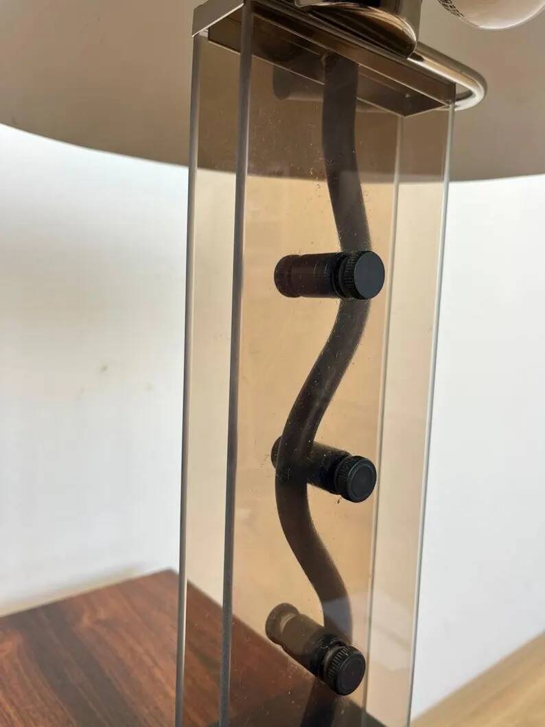 Pair of Big Design mid century Table Lamps by Kamenicky Senov, 1980s