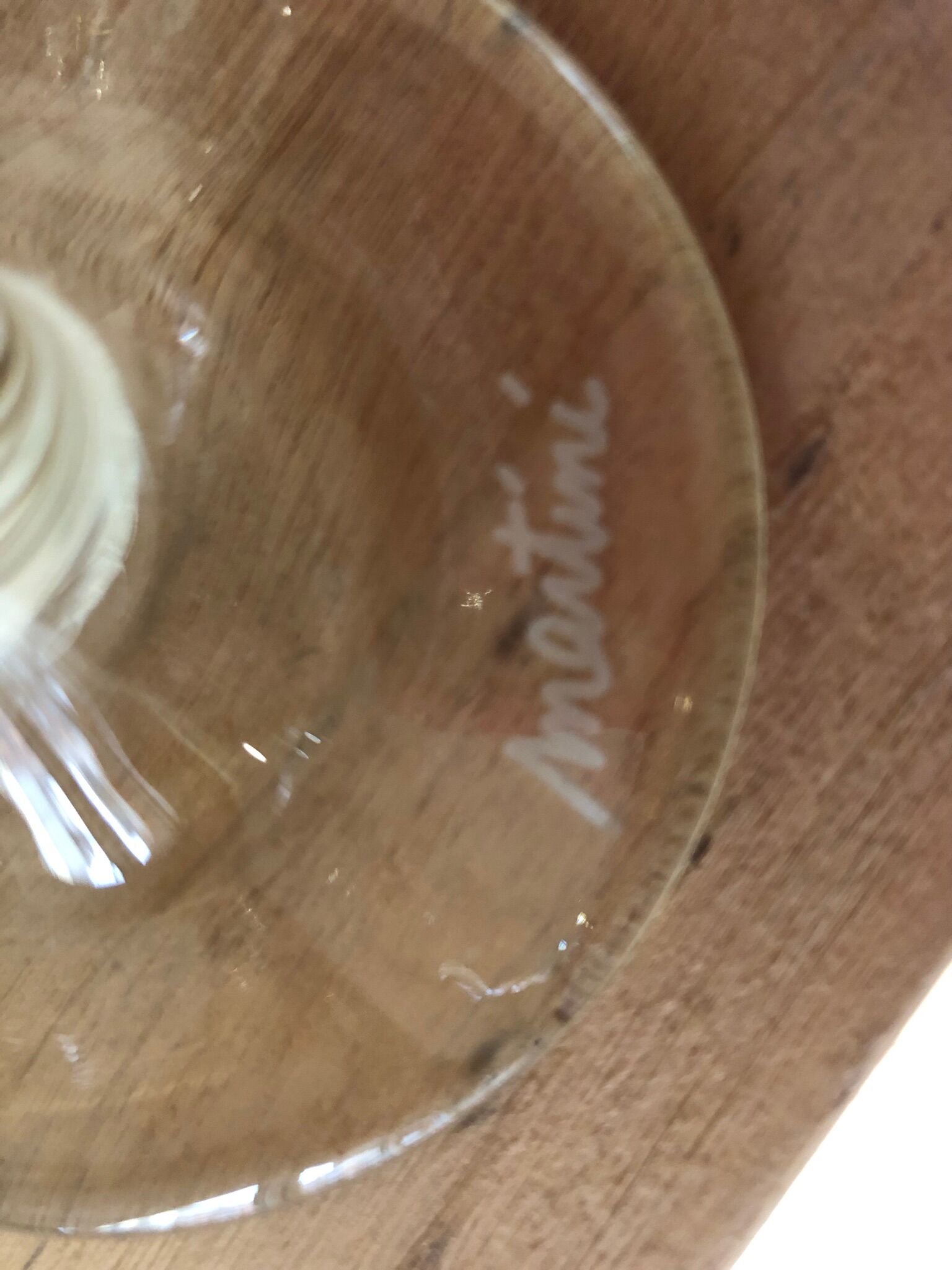 6 glasses Martini or cocktail