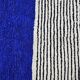 Beni Mrirt rug, handwoven, traditional blue, size 150 x 250 cm.