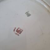 Porcelain plate from Limoges hand-decorated by A. Lanternier, from