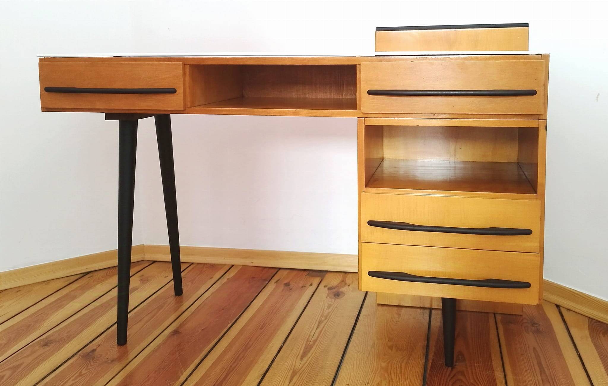 Desk by M. Pozar for Up Závody, Czechoslovakia, 1960s, Set of 2