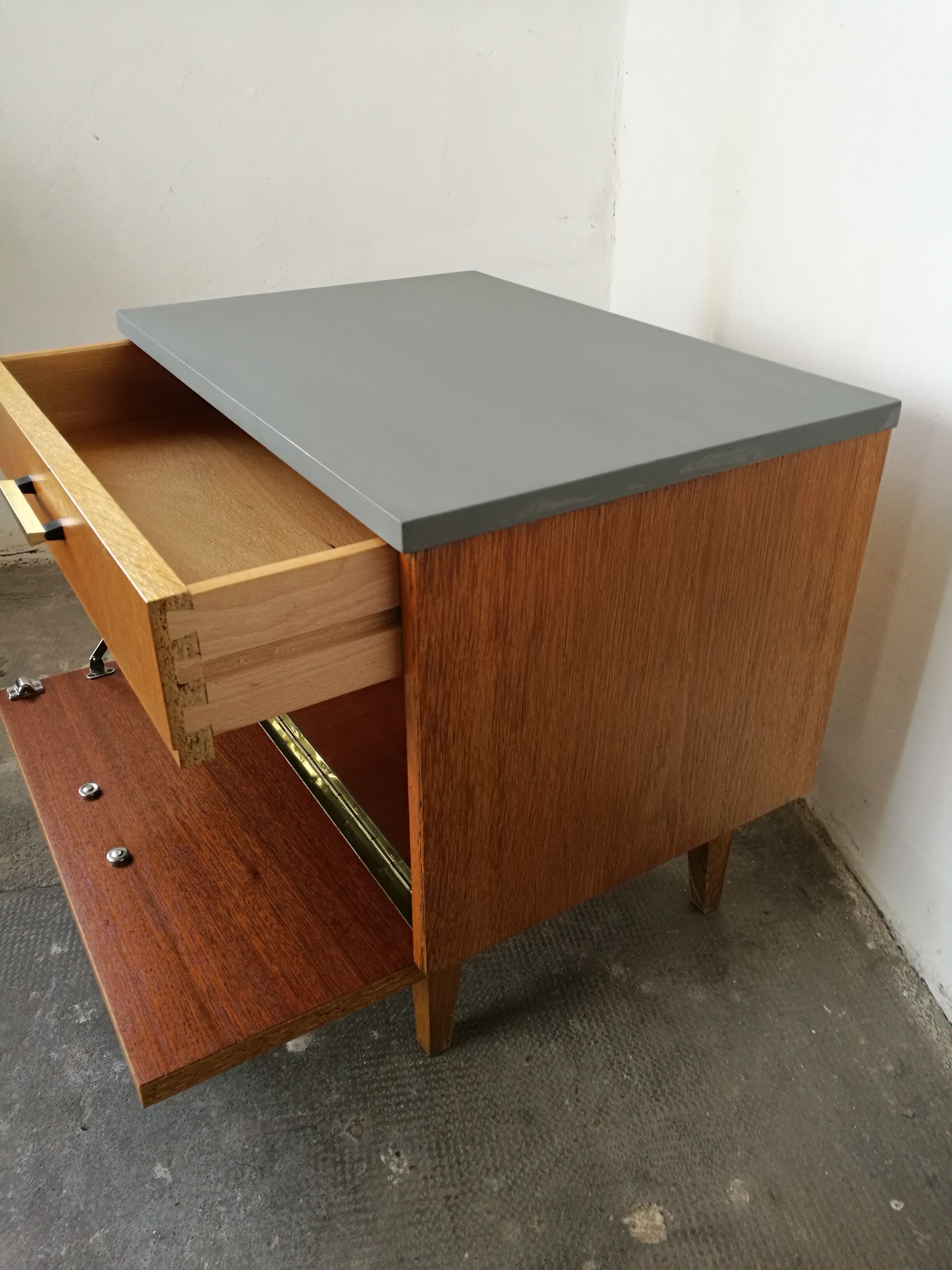 Pair of vintage bedsides