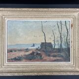 Unsigned painting Côte de Vendée,