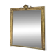 Fireplace mirror with pediment and pearl 178.5/151cm gold leaf, mercury