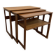 Teak nesting tables by Johannes Andersen