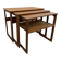 Teak nesting tables by Johannes Andersen