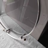 Art Deco tray in smoked glass