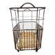 Vintage French Metal Bakery Cart long– Industrial Bread Trolley – Rolling L