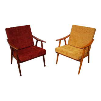 Thonet boomrang armchairs