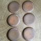 Series of 6 dessert plates in sandstone