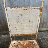 Chaise jardin métal perforé