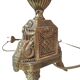 Lampada da Tavolo Vintage Stile Neoclassico in Ottone e Marmo Verde anni '5