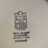 Gien enamelled sandstone dessert plates "Herbier"