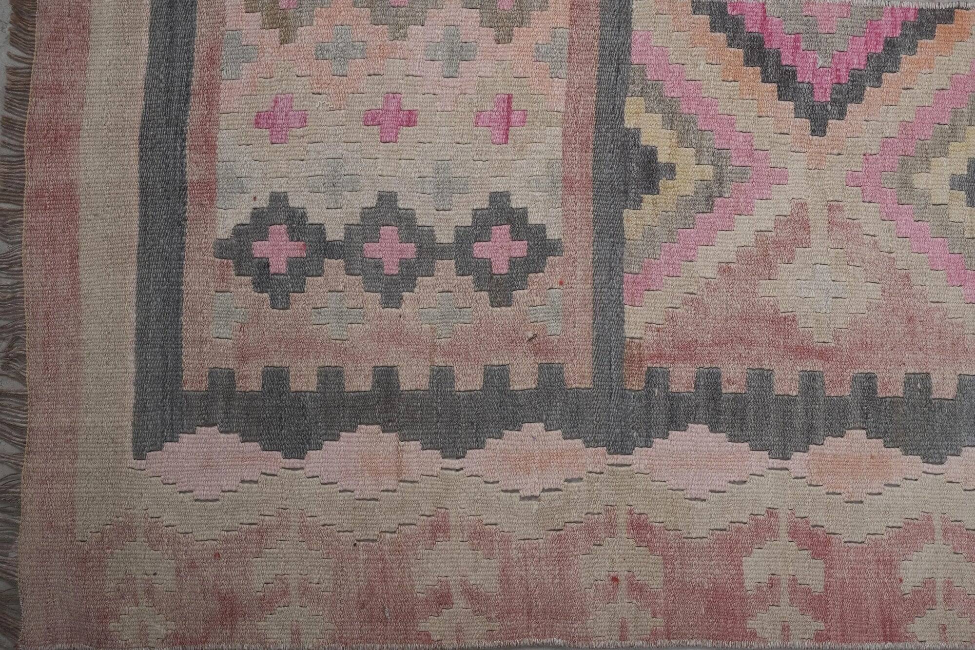 Vintage Turkish hallway rug 73x685 cm