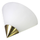 Pair of opaline glass wall lights designed by Limburg, Germany.