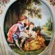 Romantic Louis XV style four-door wardrobe