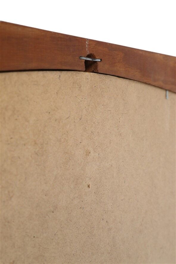 Big mid-century teak mirror / Danish modern design / 1960s